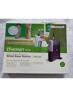 Vintage Microsoft Networking 10 100 Ethernet 4 Port Router
